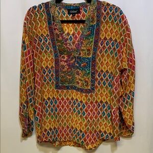 Tolani Graphic Blouse